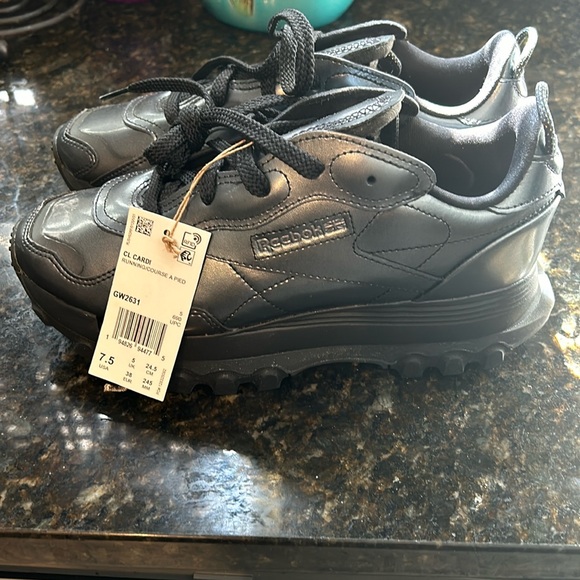 Reebok by Cardi B smoke black New with tag size 7.5 - Picture 1 of 9